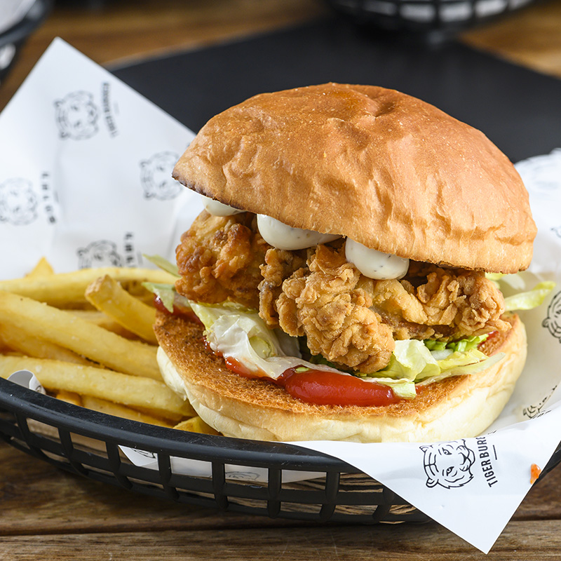 Chicken Burger w/Fries